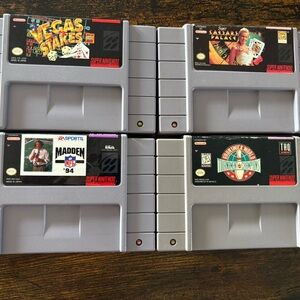 Nintendo Super Nintendo (SNES) Game Cartridges - Gray